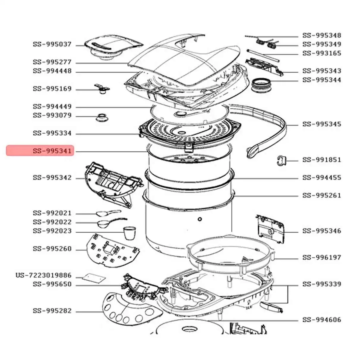 samsung top load washing machine parts diagram