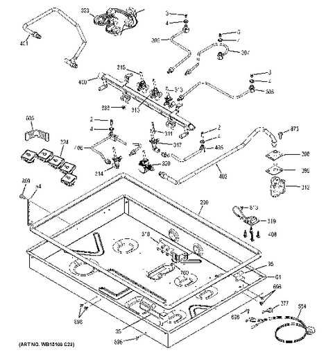 gas stove parts diagram