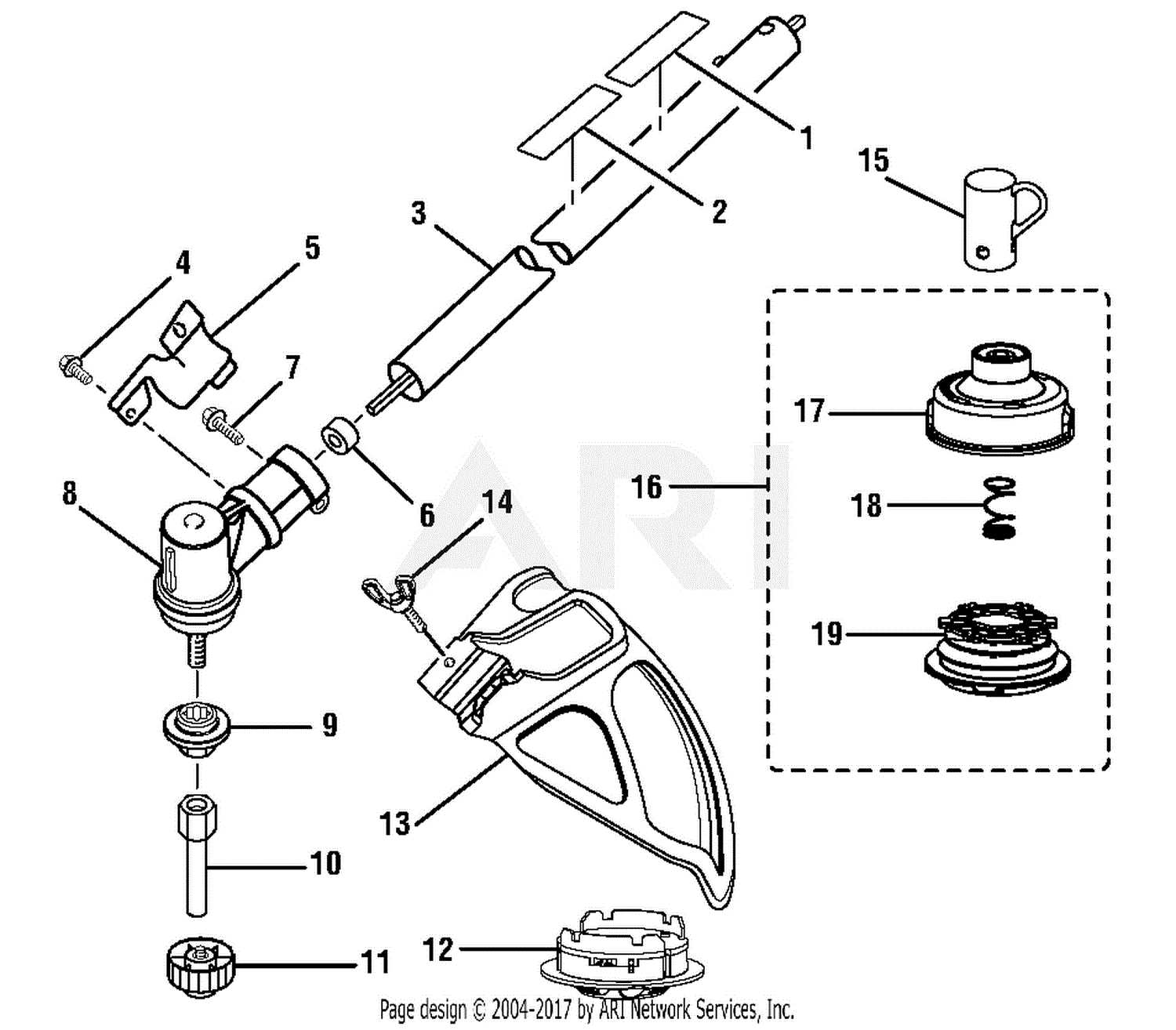 homelite weed eater parts diagram