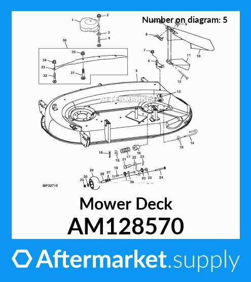 john deere lx277 48c mower deck parts diagram