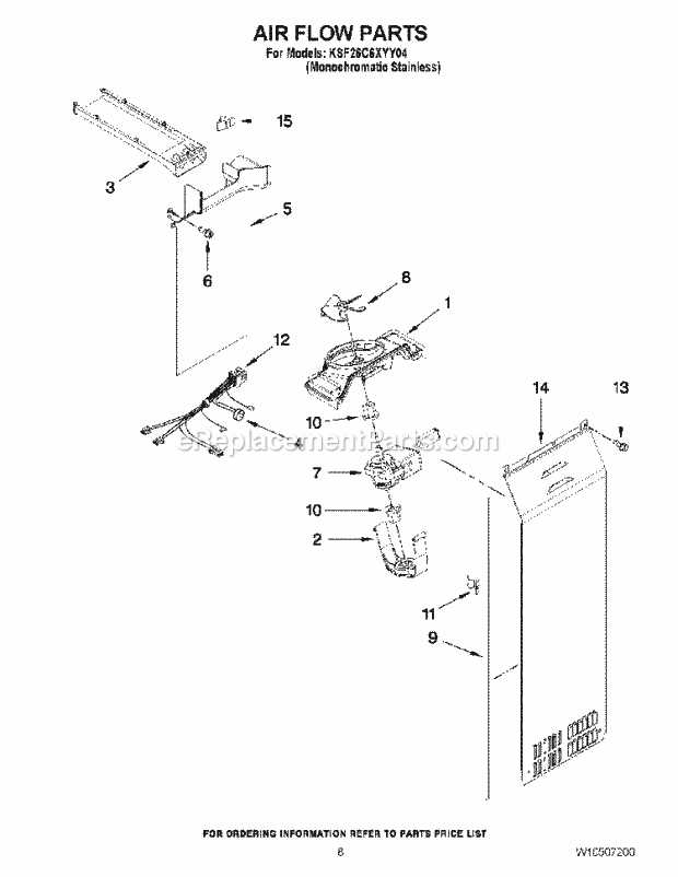 kitchenaid refrigerator parts diagram