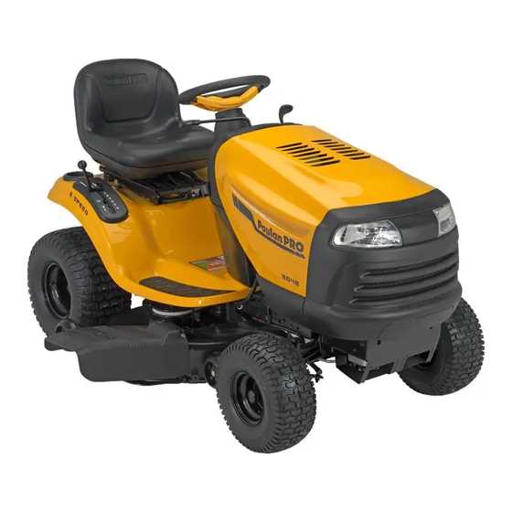 poulan pro riding mower parts diagram
