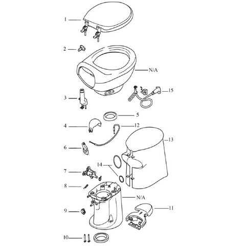 rv toilet parts diagram