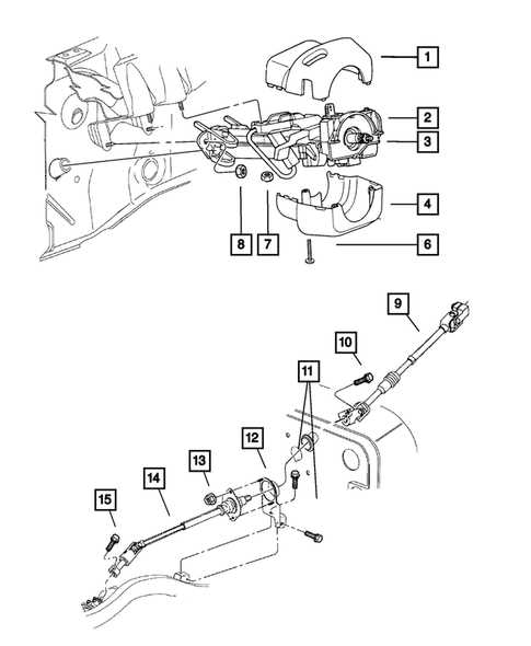 jeep wrangler jk steering parts diagram