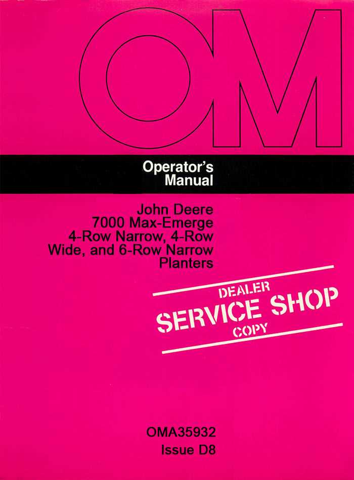john deere 7000 4 row planter parts diagram