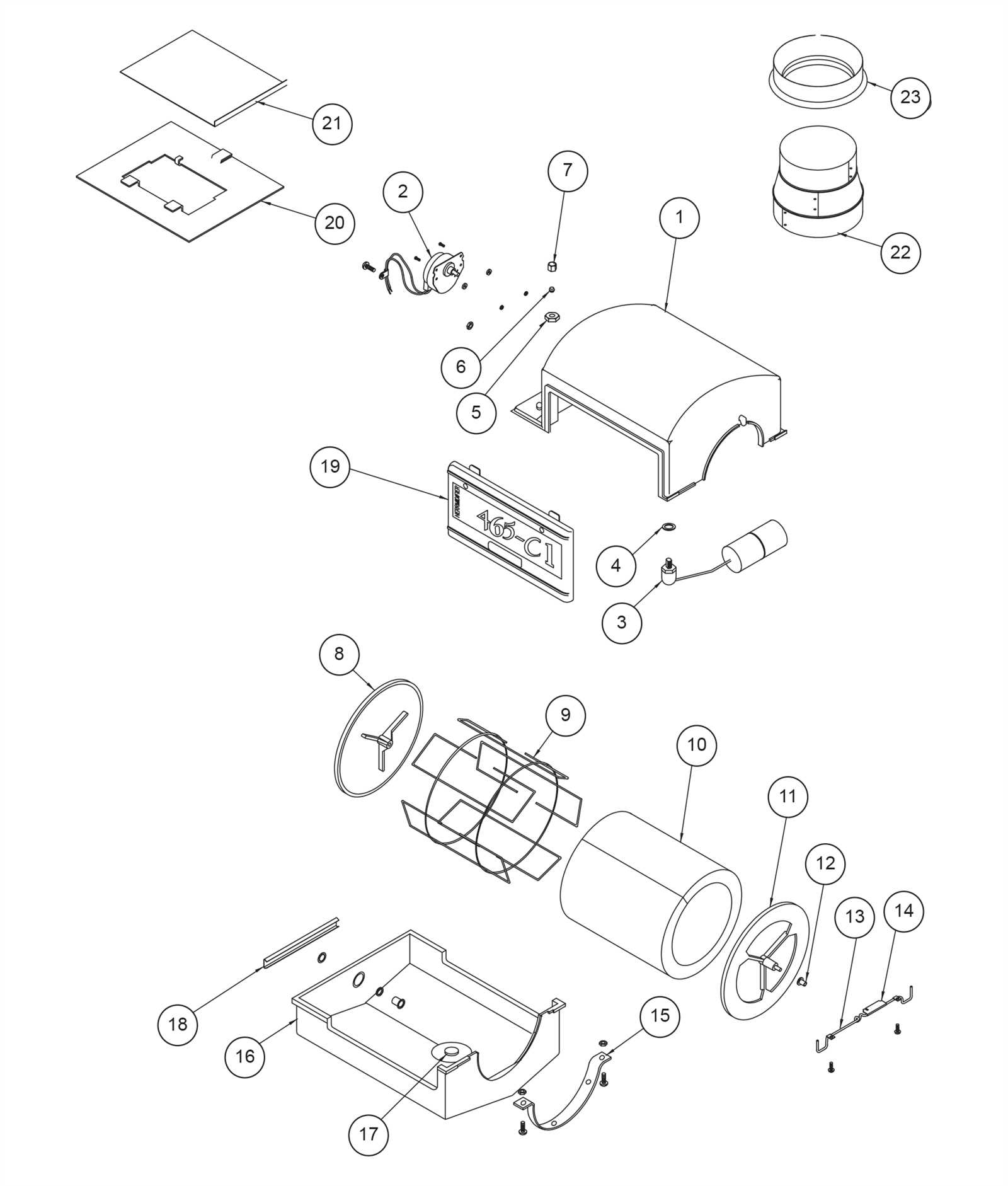 all pro heater parts diagram