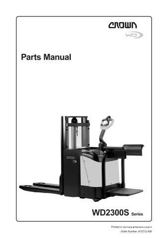 crown forklift parts diagram