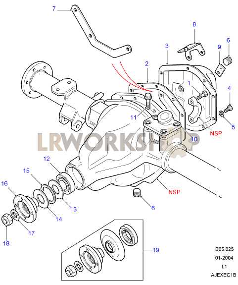 rear axle parts diagram