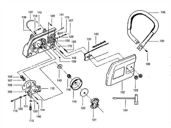 craftsman 358 chainsaw parts diagram