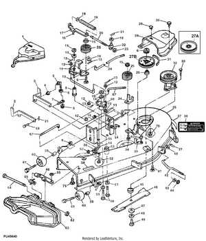 mower deck parts diagram