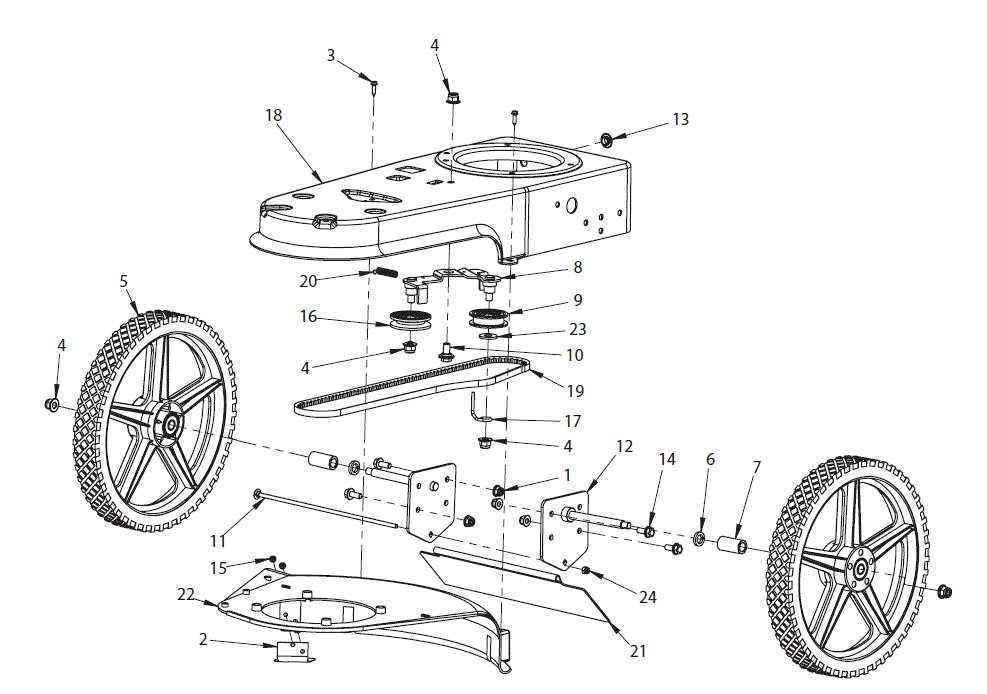 craftsman walk behind trimmer parts diagram