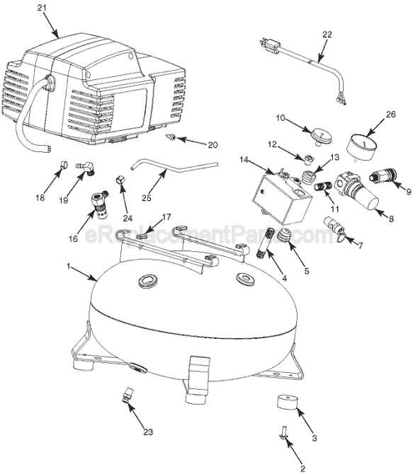 metabo hpt air compressor parts diagram