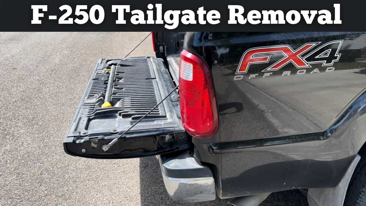 2017 ford f250 tailgate parts diagram