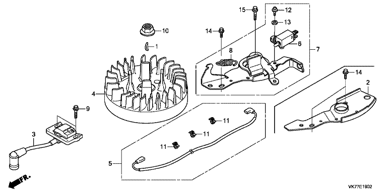 honda gxv160 parts diagram