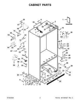 whirlpool refrigerator parts diagram