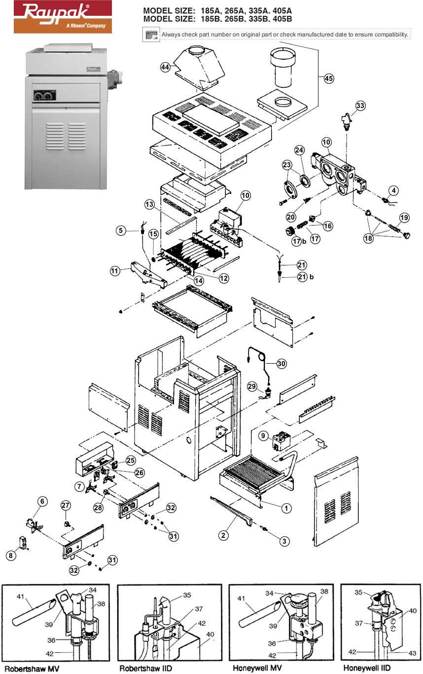 hayward heater parts diagram