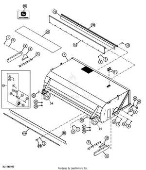 john deere lawn sweeper parts diagram