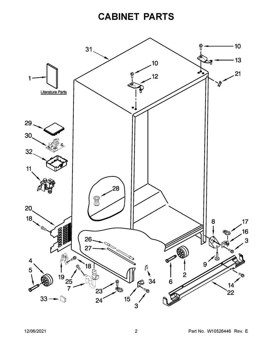 whirlpool freezer parts diagram