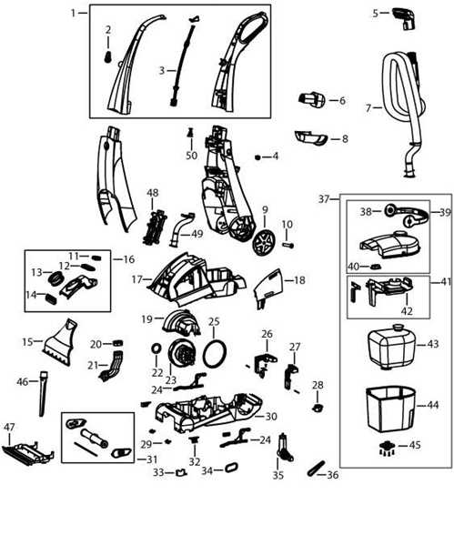 bissell little green parts diagram