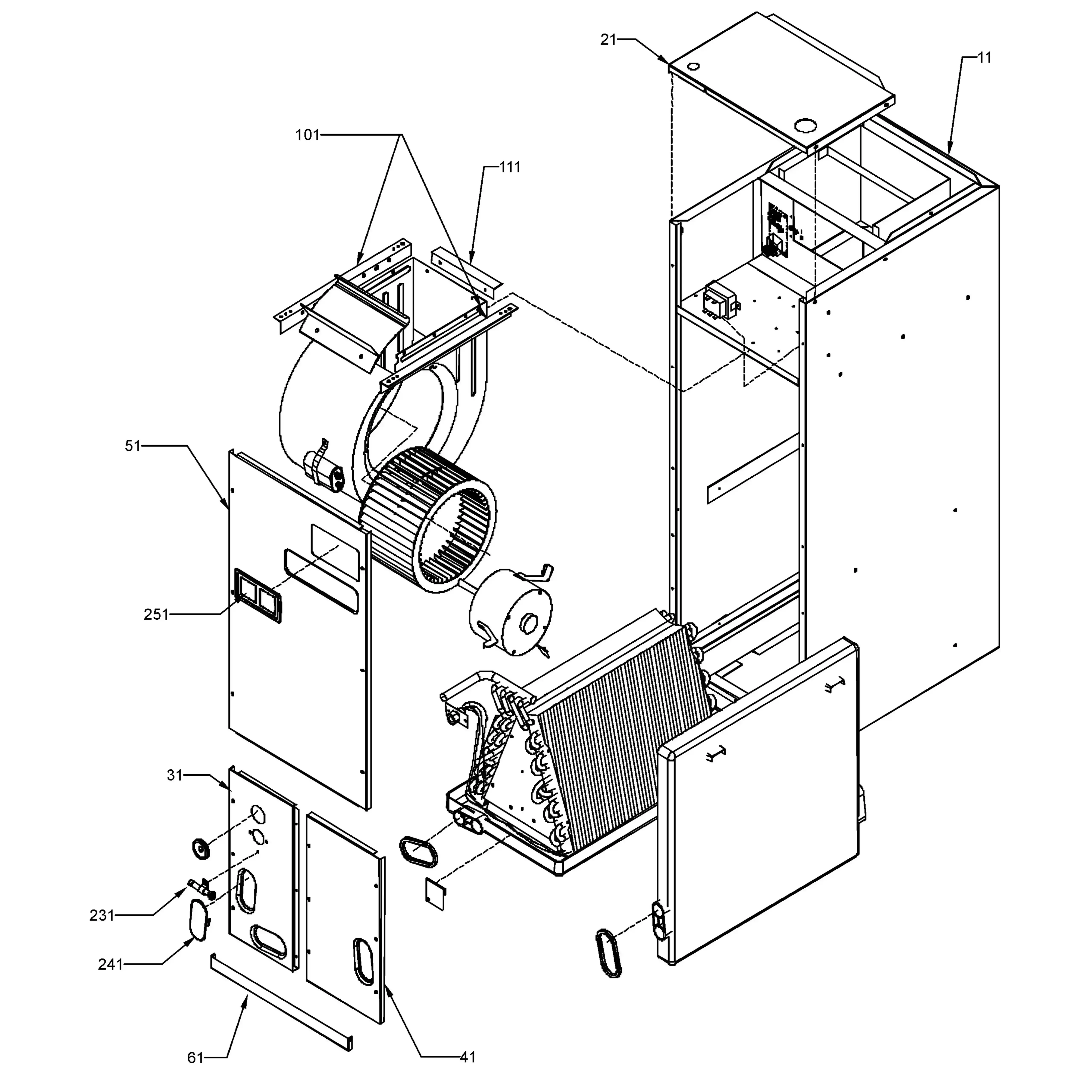 amana furnace parts diagram