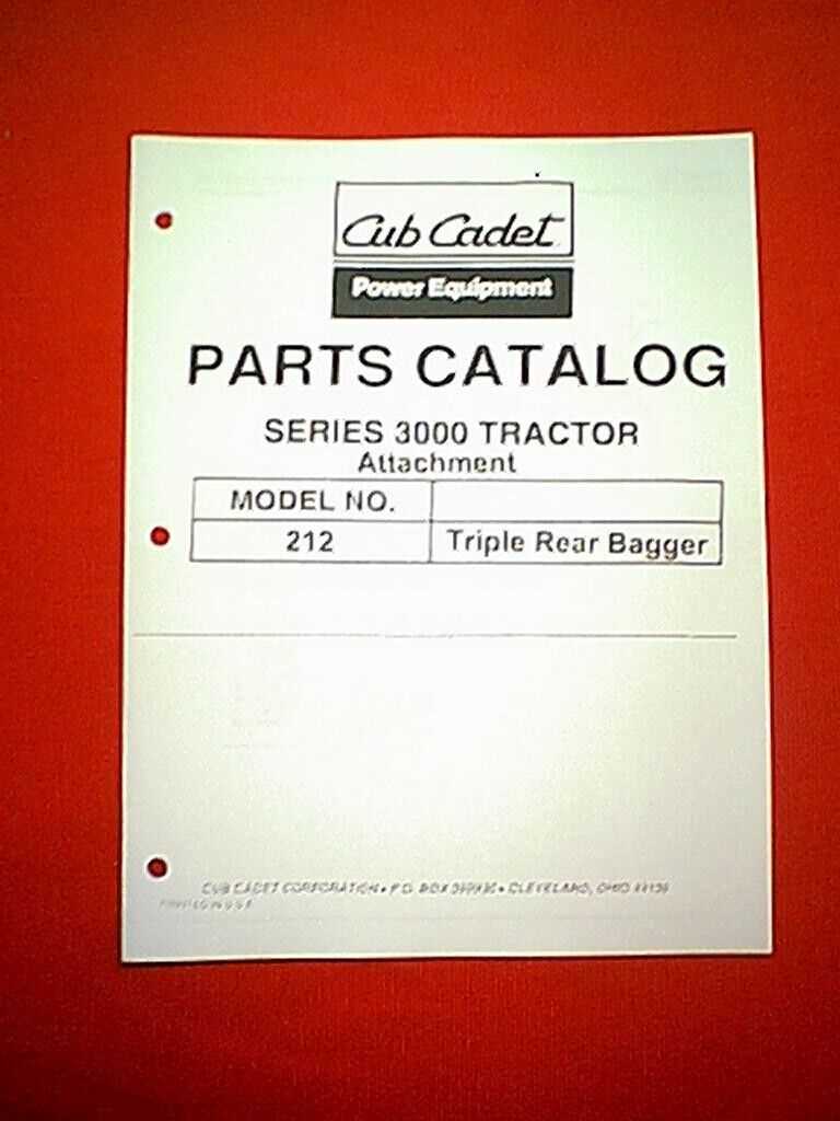 cub cadet bagger parts diagram