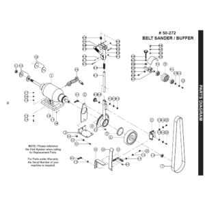 central machinery band saw parts diagram