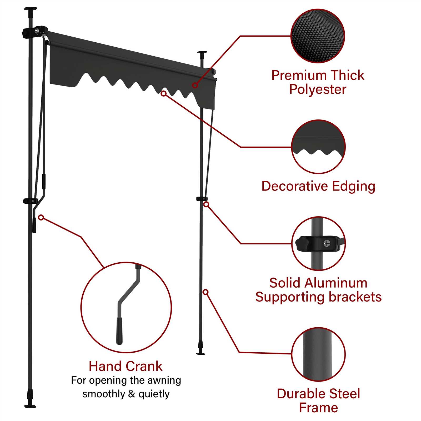 retractable awning parts diagram