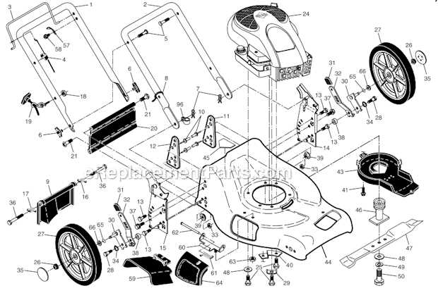 poulan pro riding mower parts diagram