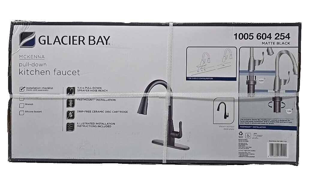 glacier bay kitchen faucet parts diagram