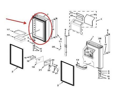 whirlpool refrigerator parts diagram