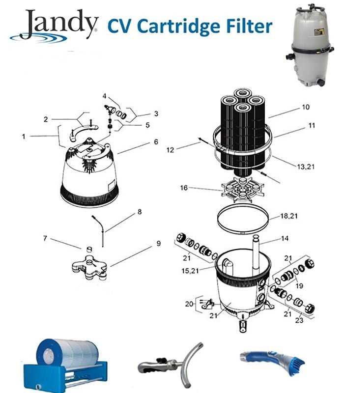 jandy cl460 parts diagram