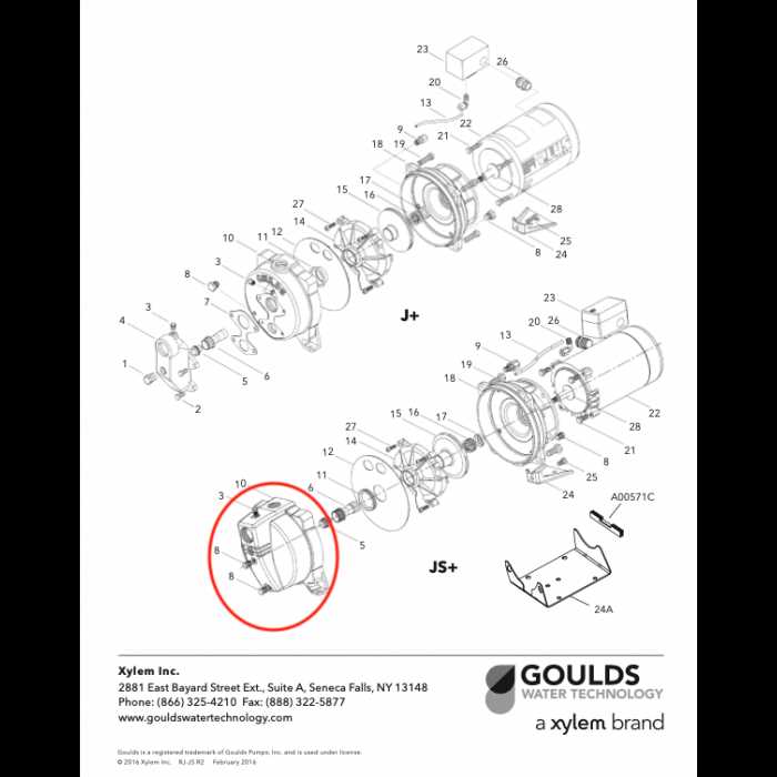 goulds water pump parts diagram