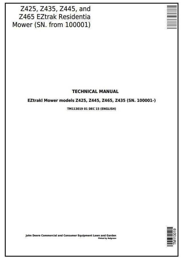 z445 parts diagram