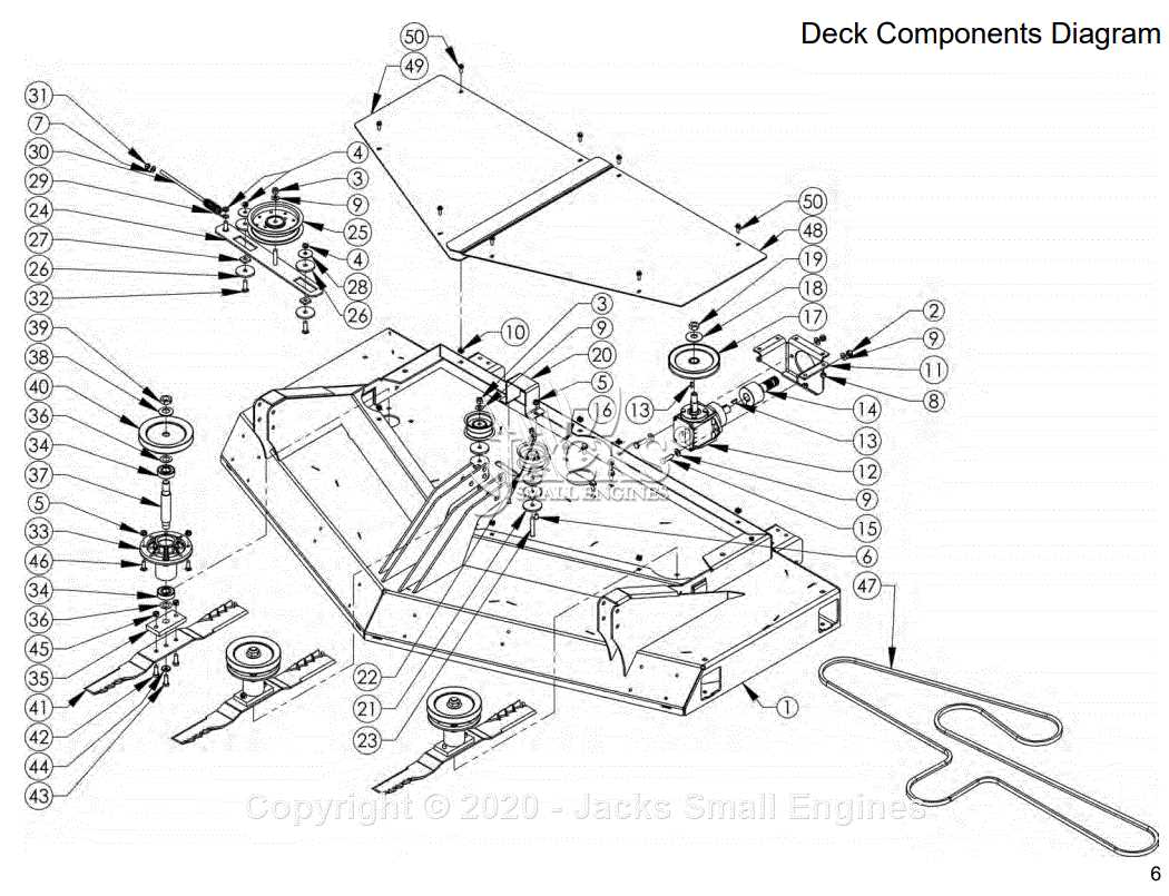 grasshopper mower deck parts diagram