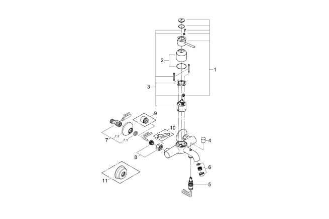 grohe bathroom faucet parts diagram