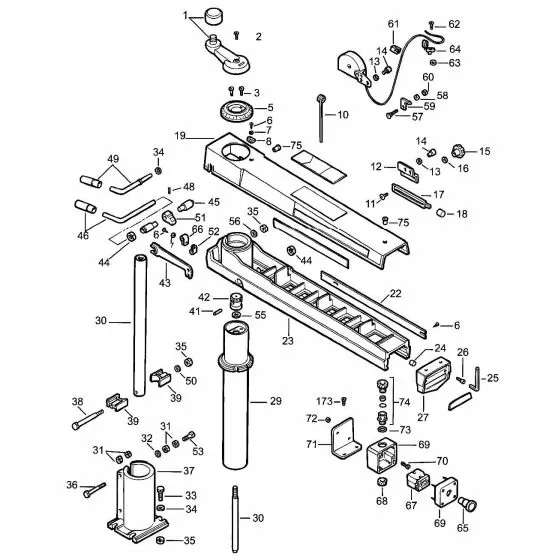 dewalt table saw parts diagram