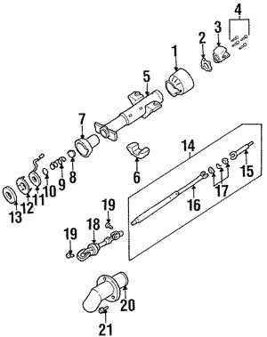 gm steering column parts diagram