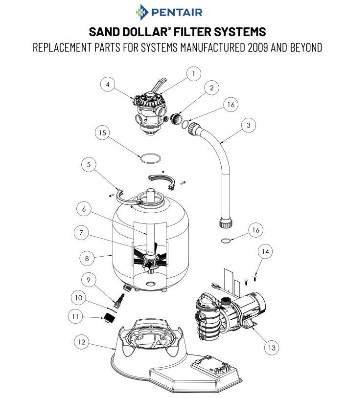 hayward pool filter parts diagram