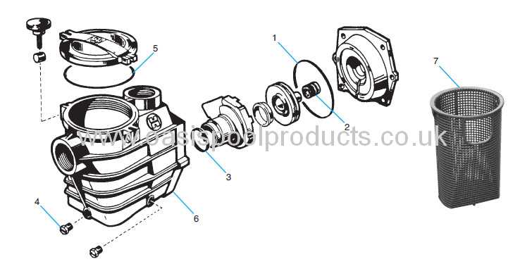 hayward super ii pump parts diagram