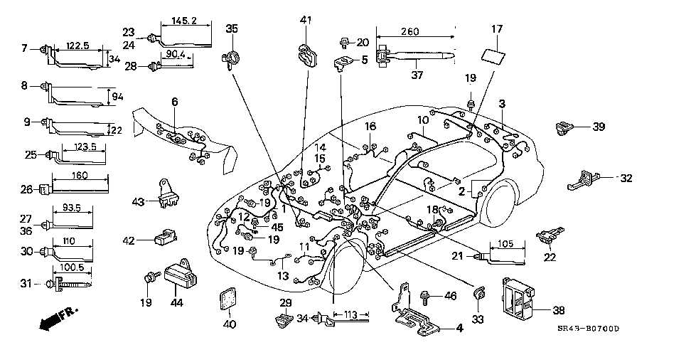 honda civic engine parts diagram