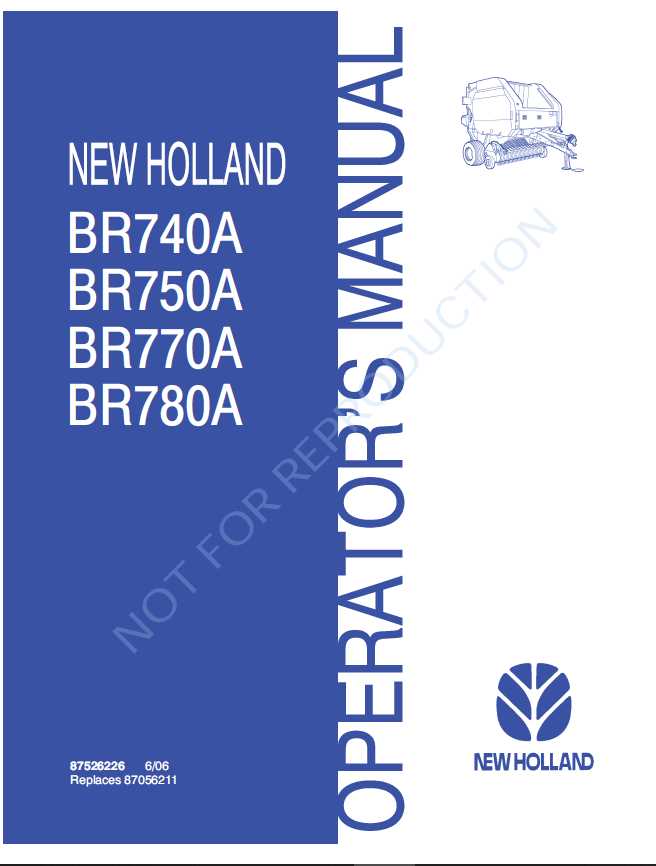 new holland br780a parts diagram