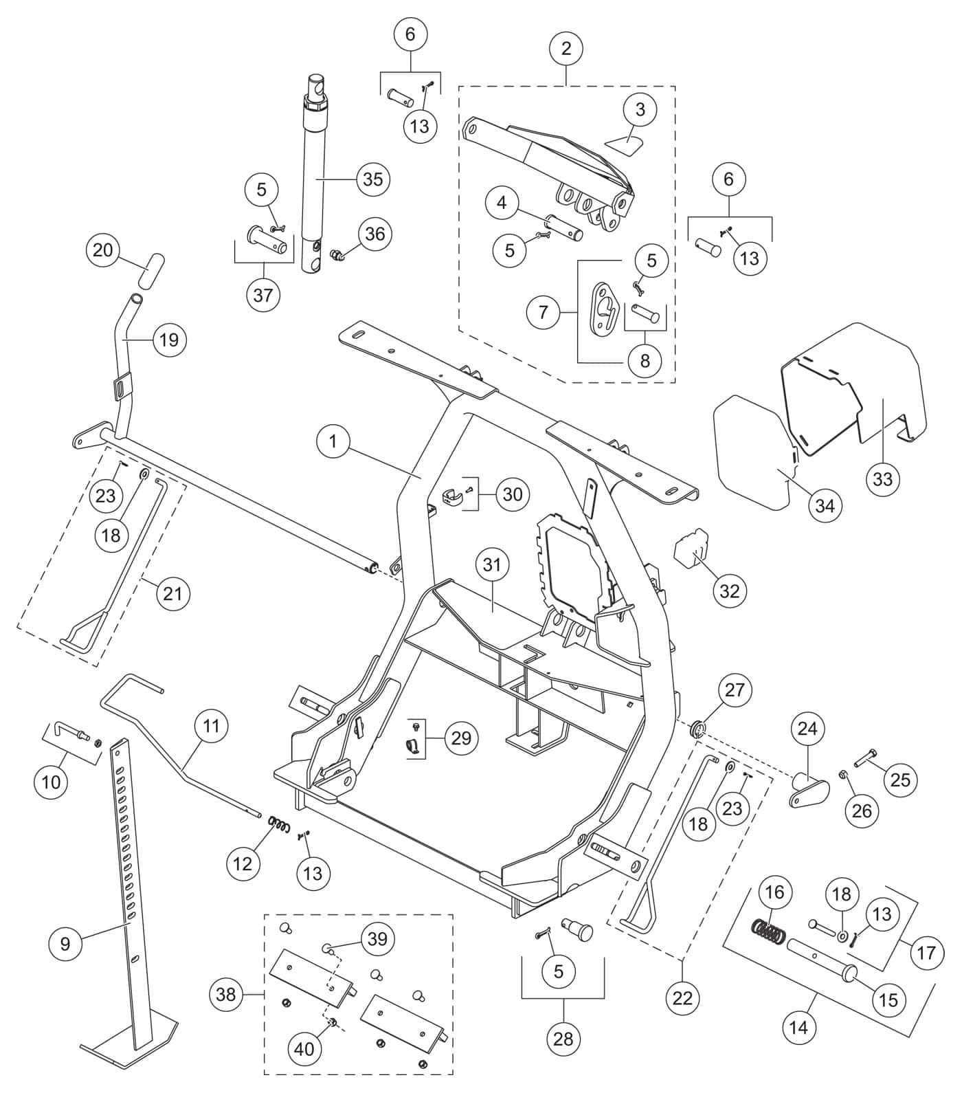 hiniker snow plow parts diagram