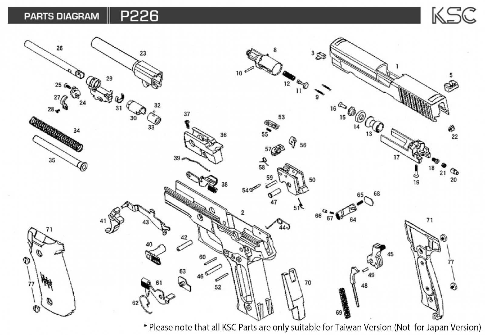 sig p226 parts diagram