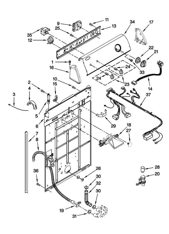 amana washer parts diagram