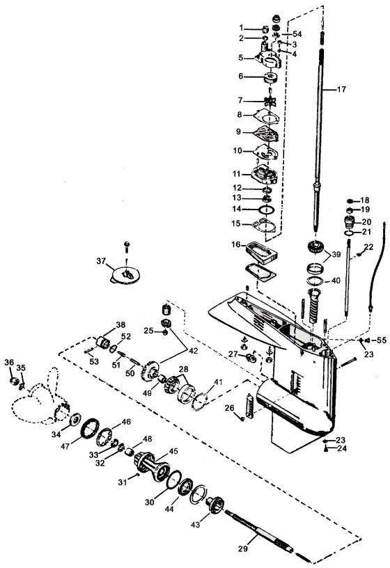 mercury 20 hp outboard parts diagram