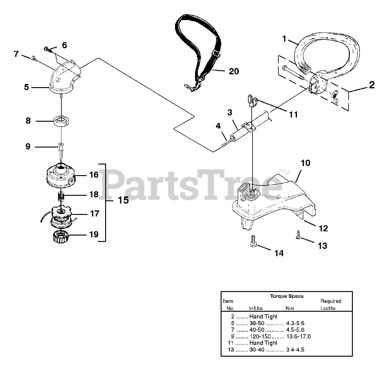 homelite weed eater parts diagram