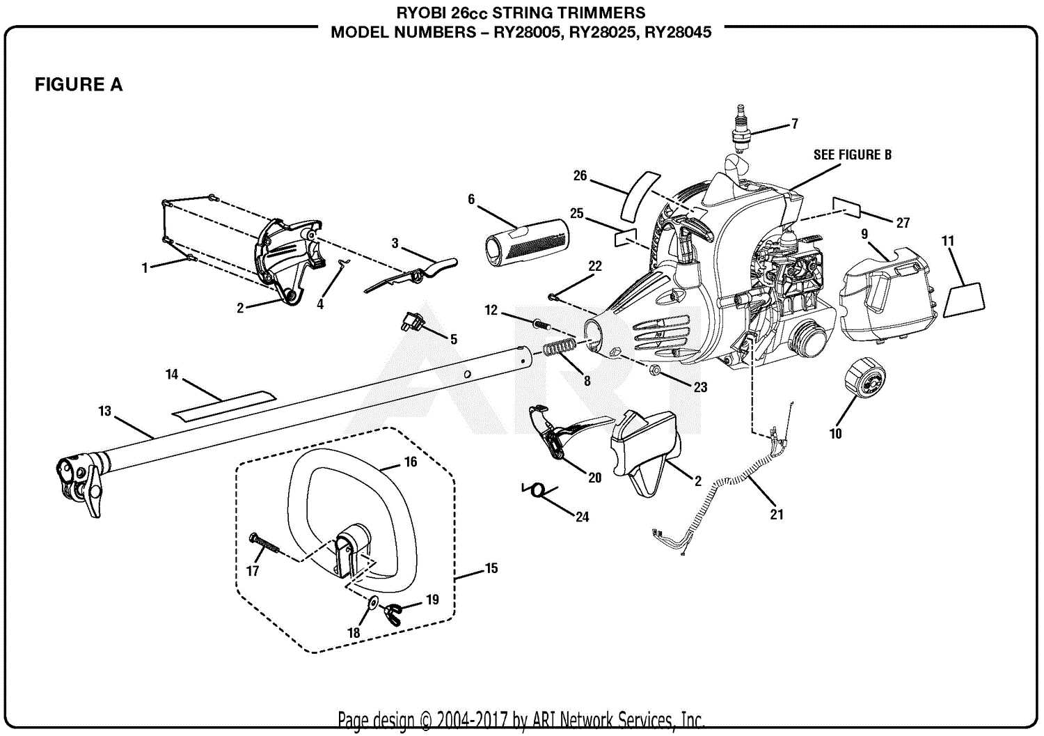 homelite weed eater parts diagram