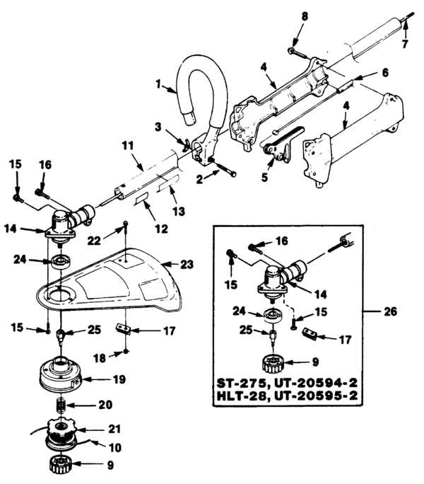 homelite weed eater parts diagram