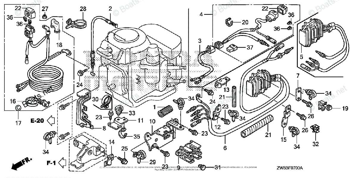 honda 9.9 outboard parts diagram