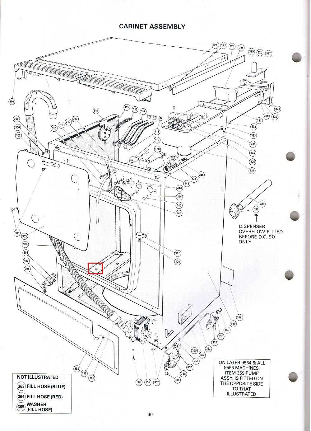 hotpoint washer parts diagram